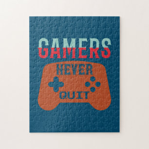 Gamers Never Quit Jigsaw Puzzle