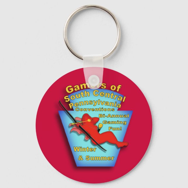 Gamers of South Central PA Key Ring (Front)