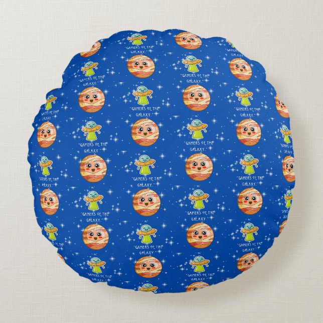 GAMERS OF THE GALAXY  ROUND CUSHION (Front)