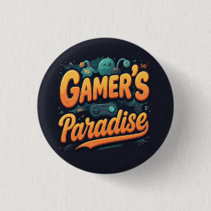 Gamer's Paradise 3 Cm Round Badge
