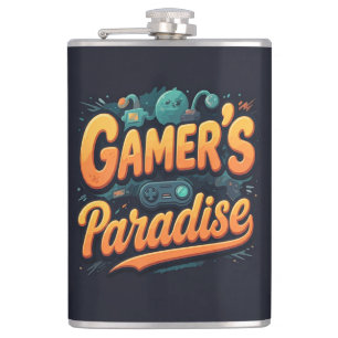 Gamer's Paradise  Hip Flask