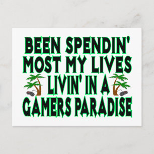 Gamers Paradise Postcard