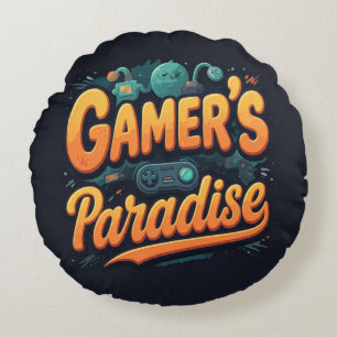 Gamer's Paradise  Round Cushion