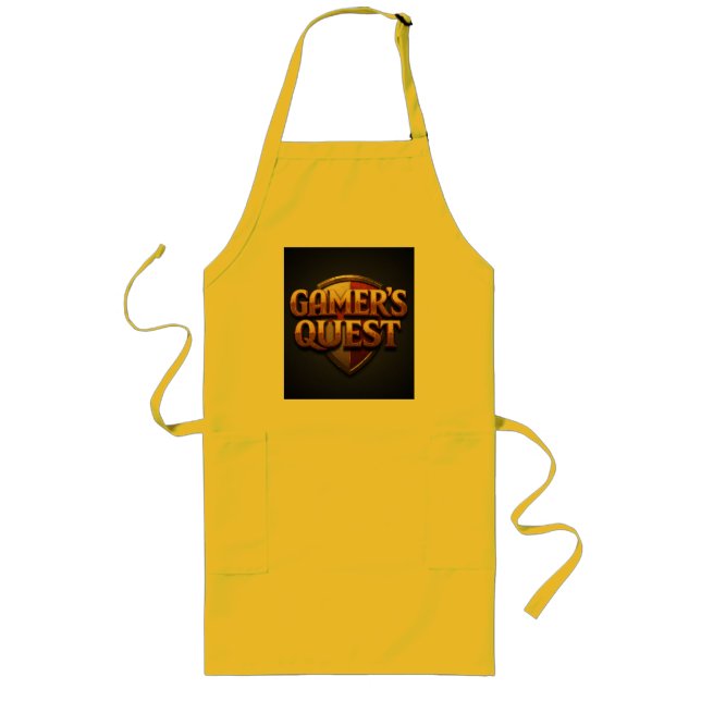 Gamer's Quest  Long Apron (Front)