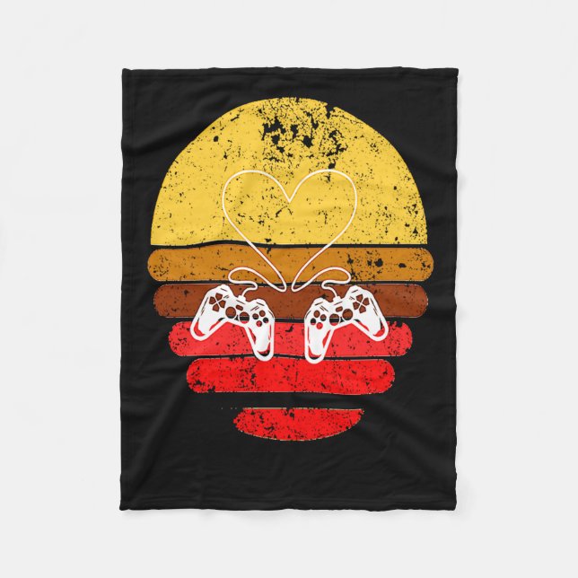 Gamers Valentine Valentines Day For Gamers 1  Fleece Blanket (Front)