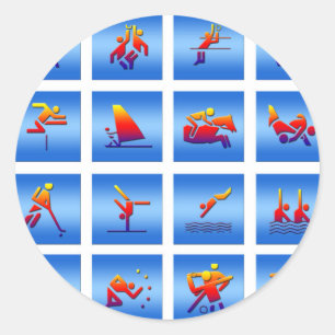 Games Design Classic Round Sticker