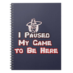 Games lover funny notebook