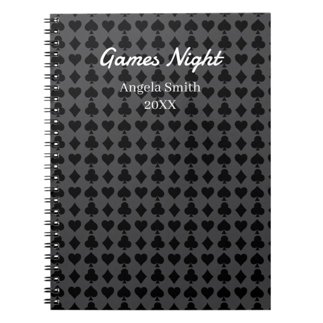 Games Night Notebook – Score Keeper & Party Games  (Front)