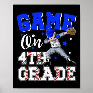 Games On 4th Grade Boy Dabbing First Day Of School Poster