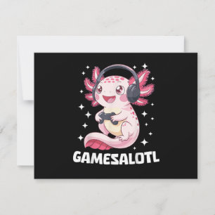 Gamesalotl Axolotl Gaming  Invitation