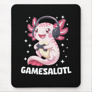 Gamesalotl Axolotl Gaming Mouse Pad