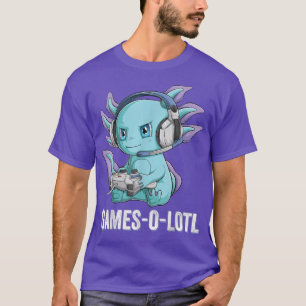 Gamesolotl Aolotl Video Gamer Kawaii Anime boys ki T-Shirt