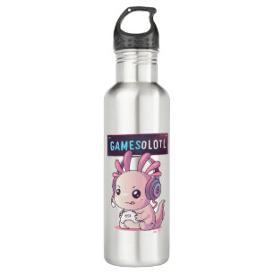 Gamesolotl - Axolotl Gamer 710 Ml Water Bottle