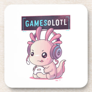 Gamesolotl - Axolotl Gamer Coaster