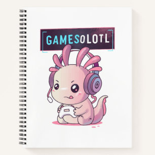 Gamesolotl - Axolotl Gamer Notebook
