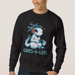 Gamesolotl Axolotl  Gamer Sweatshirt
