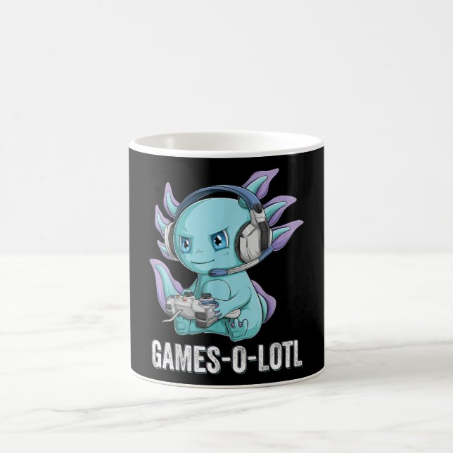 Gamesolotl Axolotl Video Gamer Kawaii Anime boys Coffee Mug (Center)