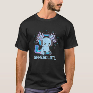 Gamesolotl Axolotl Video Gamer Kawaii Anime Gifts  T-Shirt