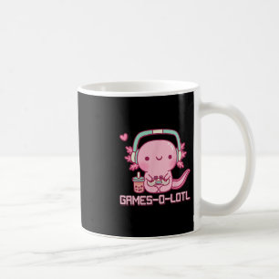 Gamesolotl Axolotl Video Games Kawaii Anime Gamer Coffee Mug