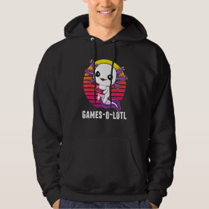 Gamesolotl Gamer Axolotl Video Games  Salamander Hoodie