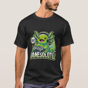 Gamesolotl Kawaii Axolotl Gamer Anime Design Pop A T-Shirt