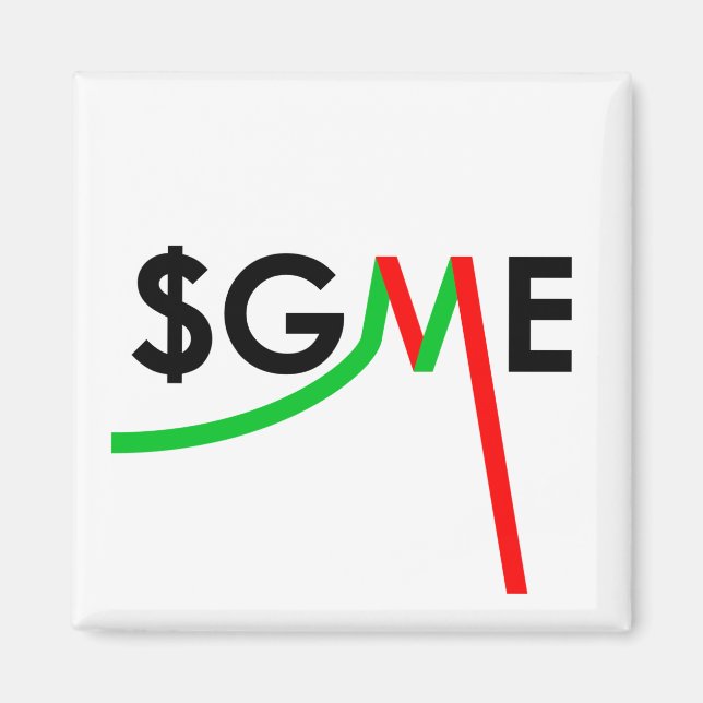 Gamestop GME Short Squeeze Magnet (Front)