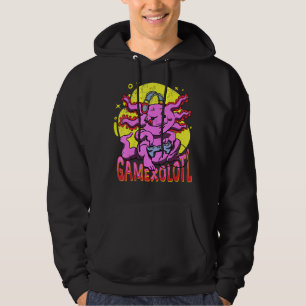 Gamexolotl Gaming Axolotl Gamesolotl Axolotl Game Hoodie