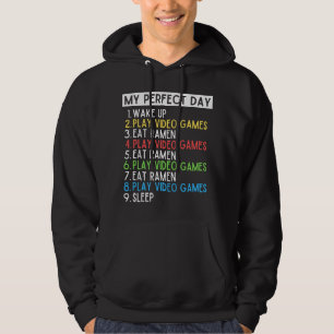 Gaming And Ramen Lover Funny Video Games My Perfec Hoodie