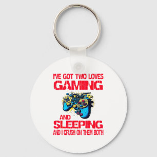 Gaming And Sleeng Gamer Valentines Day Boys Kids  Key Ring