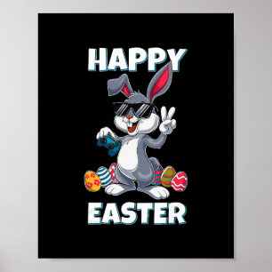 Gaming Bunny Gamer Easter Sket Poster
