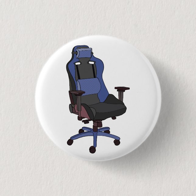 Gaming Chair 3 Cm Round Badge (Front)