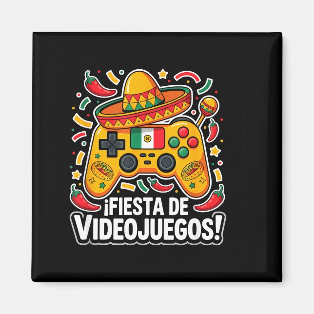 Gaming cinco de mayo baske  magnet (Front)