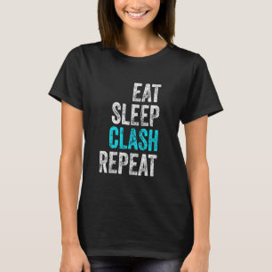 Gaming Clan Apparel Eat Sleep Clash Repeat Clans V T-Shirt