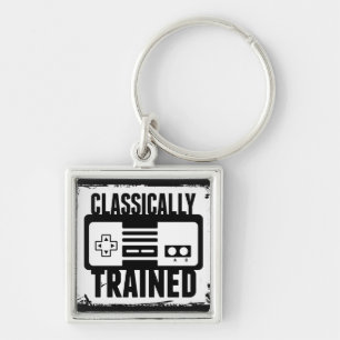 Gaming - Classically Trained - Funny Video Game Key Ring