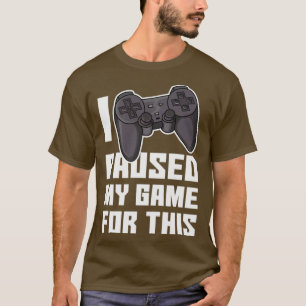 Gaming console video game paused T-Shirt