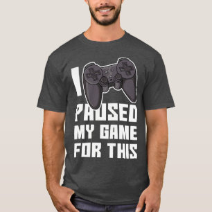 Gaming console video game paused T-Shirt
