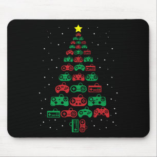 Gaming Controller Christmas Tree Gamer Party Cool Mouse Pad