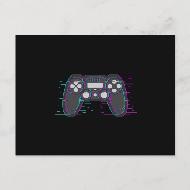 Gaming Controller Game Gamer Video Game Gift Idea Postcard (Front)