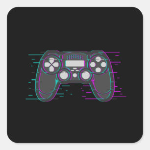 Gaming Controller Game Gamer Video Game Gift Idea Square Sticker