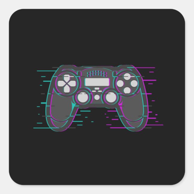 Gaming Controller Game Gamer Video Game Gift Idea Square Sticker (Front)