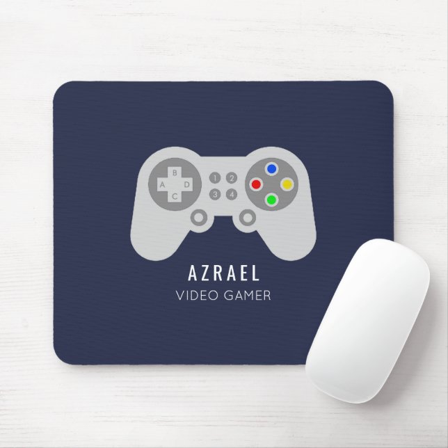 Gaming Controller, Video Gamer Mouse Pad (With Mouse)