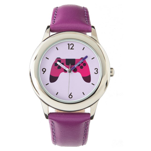 Gaming Controller Video Games Nerd Gamer Watch (Front)
