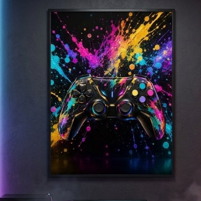 Gaming Controller Wall Art (Gaming Controller Wall Art Poster)