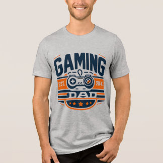 Gaming Dad Retro Badge Video Game Father Shirt