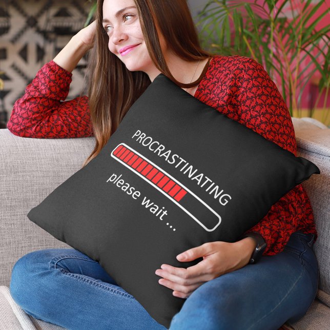 Gaming Decor - Procrastinating Please Wait Cushion (Creator Uploaded)