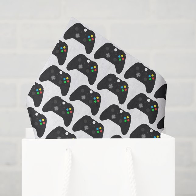 Gaming Decoupage Tissue Paper, Video Game Paper (Gift Bag)