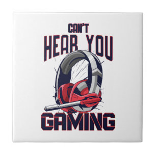 Gaming design with headset ceramic tile