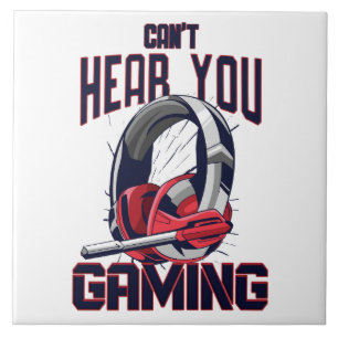 Gaming design with headset ceramic tile