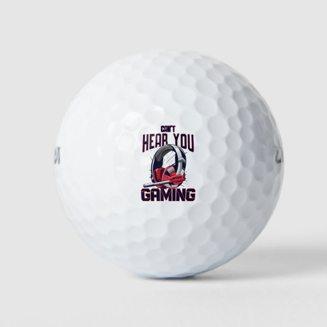 Gaming design with headset golf balls (Front)