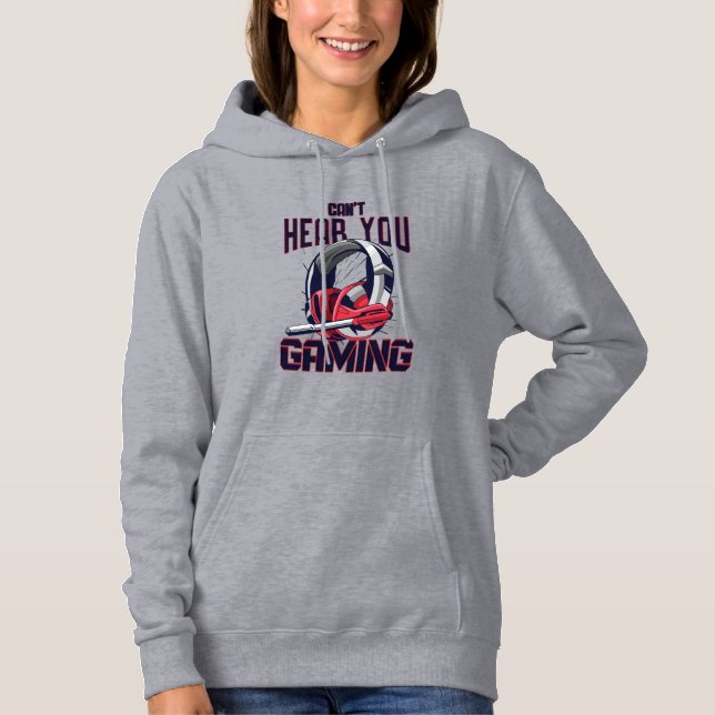 Gaming design with headset hoodie (Front)